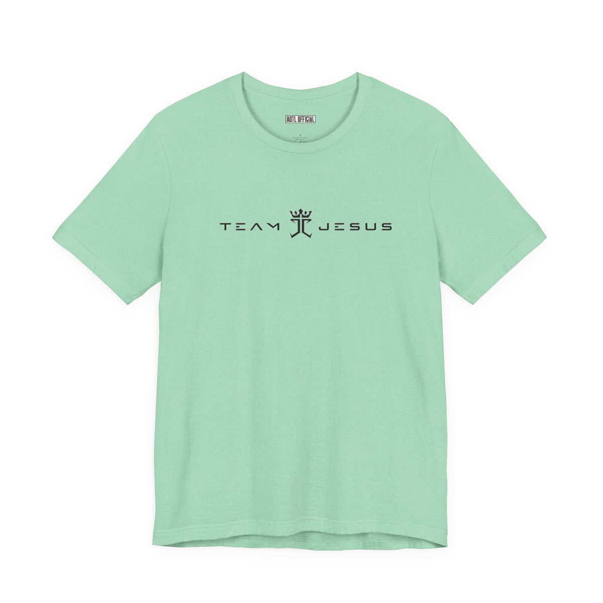 Team Jesus Modern Script, Undefeated Since 33 AD Unisex Short Sleeve Tee
