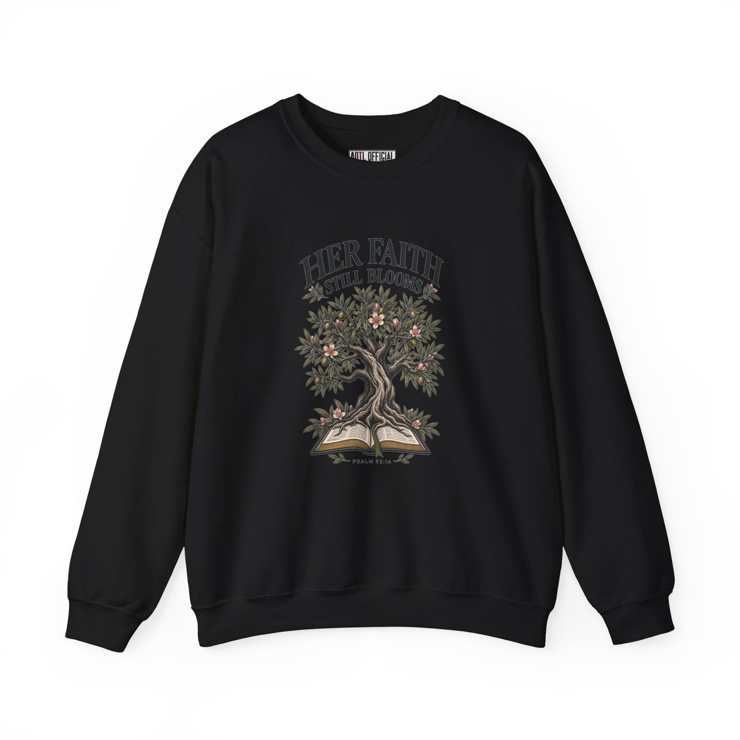 Her Faith Still Blooms Christian Sweatshirt