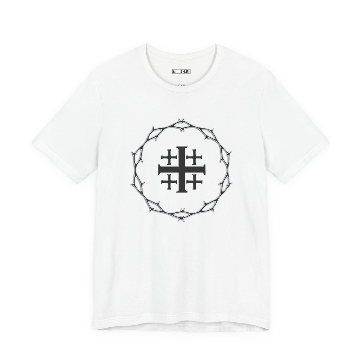 Circle of Thorns & Jerusalem Cross Unisex Short Sleeve Tee