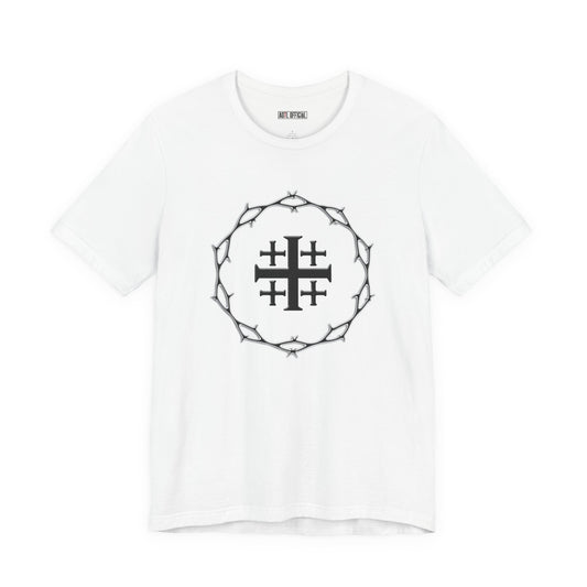 Circle of Thorns & Jerusalem Cross Unisex Short Sleeve Tee