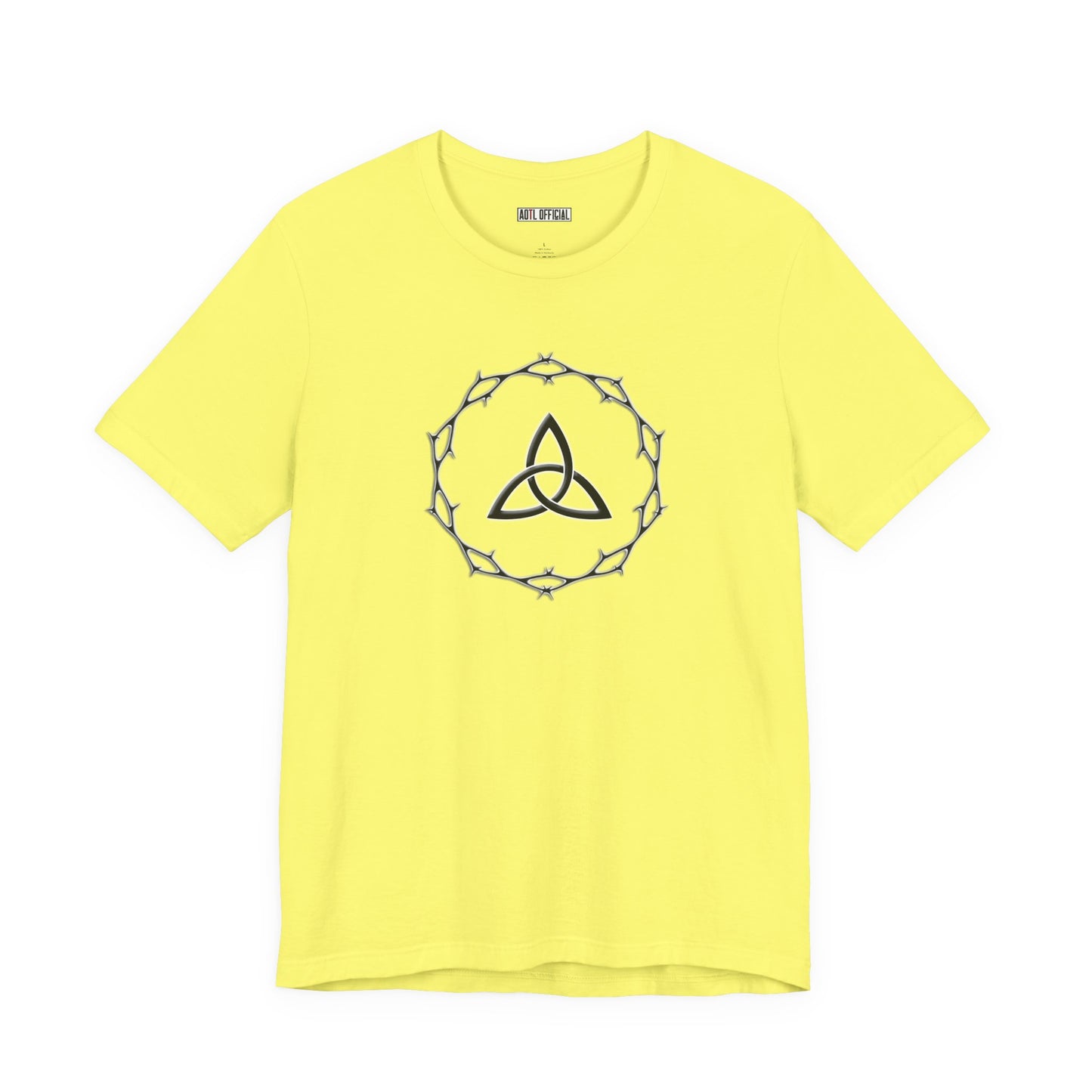 Circle of Thorns & Trinity Knot (Triquetra) Unisex  Short Sleeve Tee