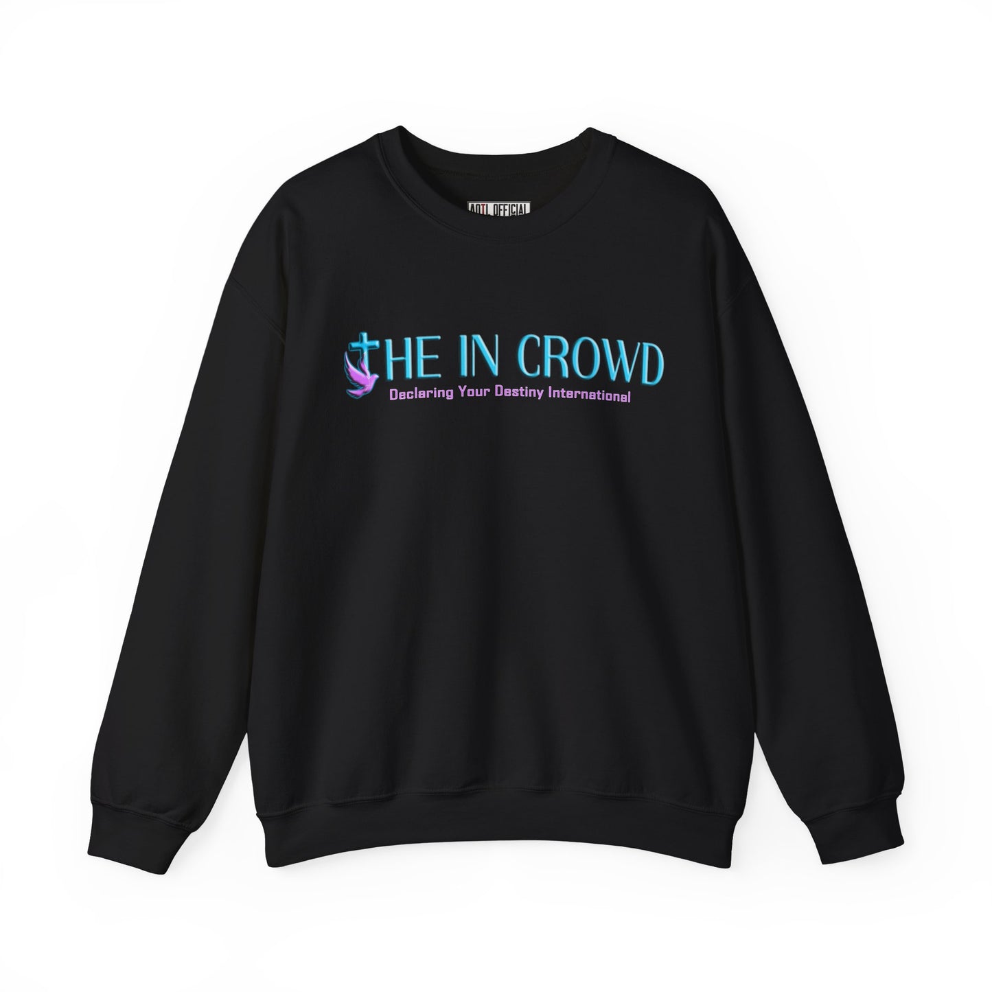 The In Crowd Purple & Teal logo Unisex Heavy Blend™ Crewneck Sweatshirt