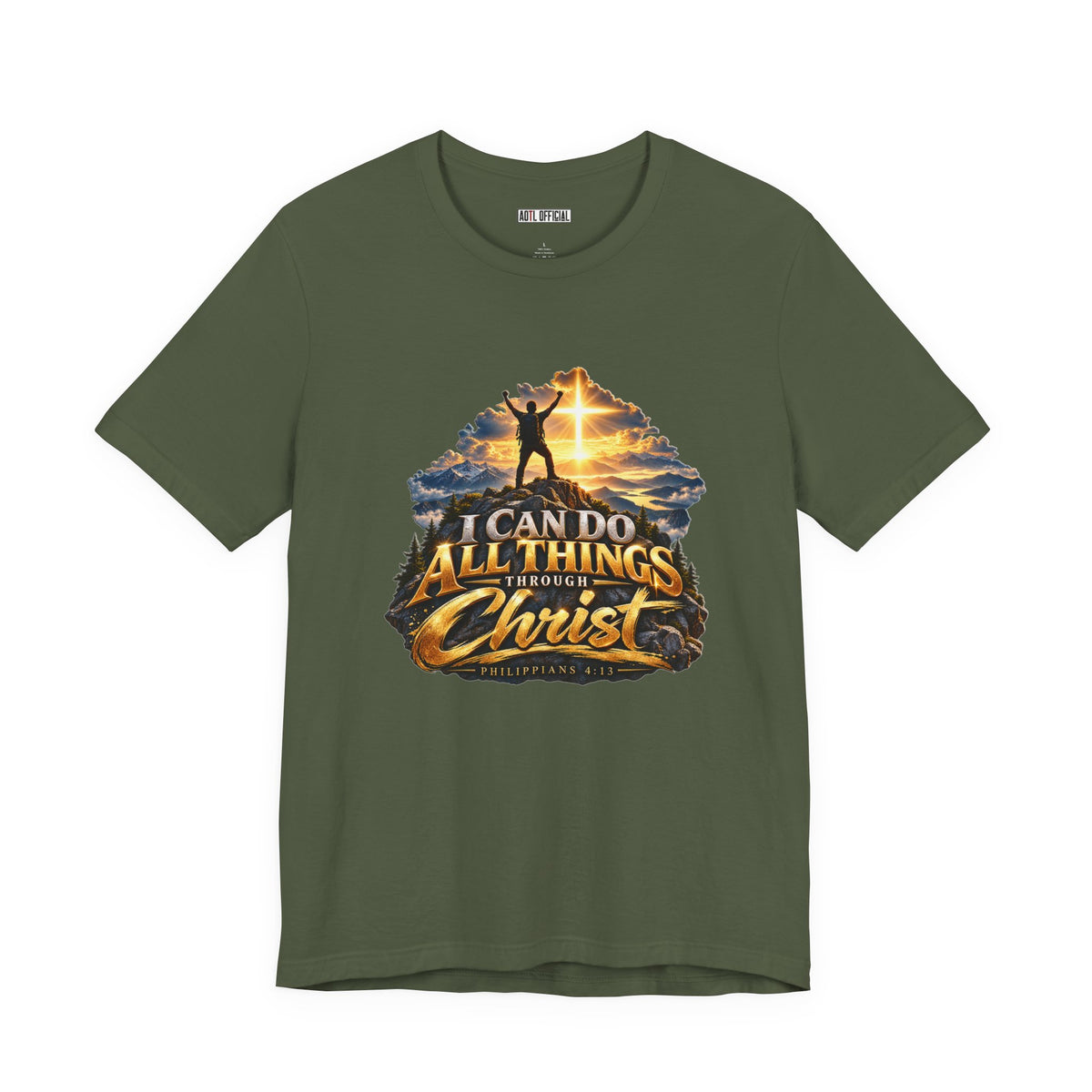 I Can Do All Things Through Christ – Philippians 4:13 Victory Design Christian T-shirt
