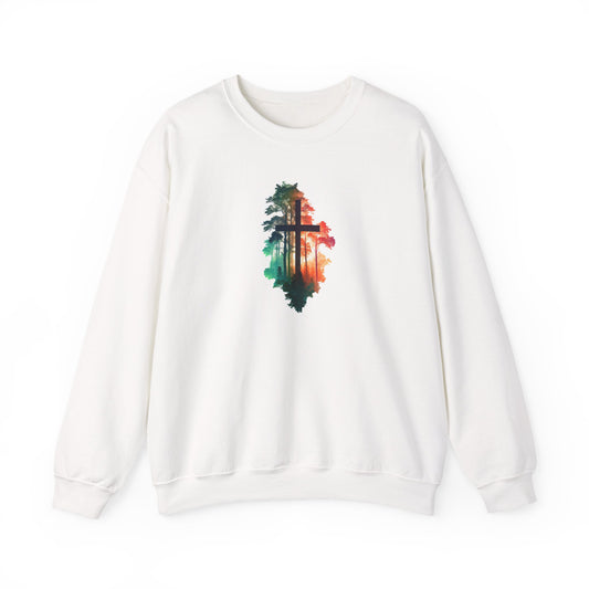 Cross in the Wilderness Unisex Heavy Blend™ Crewneck Sweatshirt