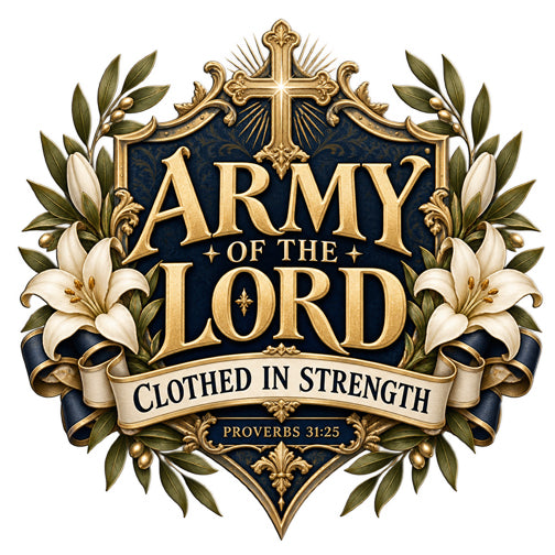 Army of the Lord — Clothed in Strength Christian Hoodie