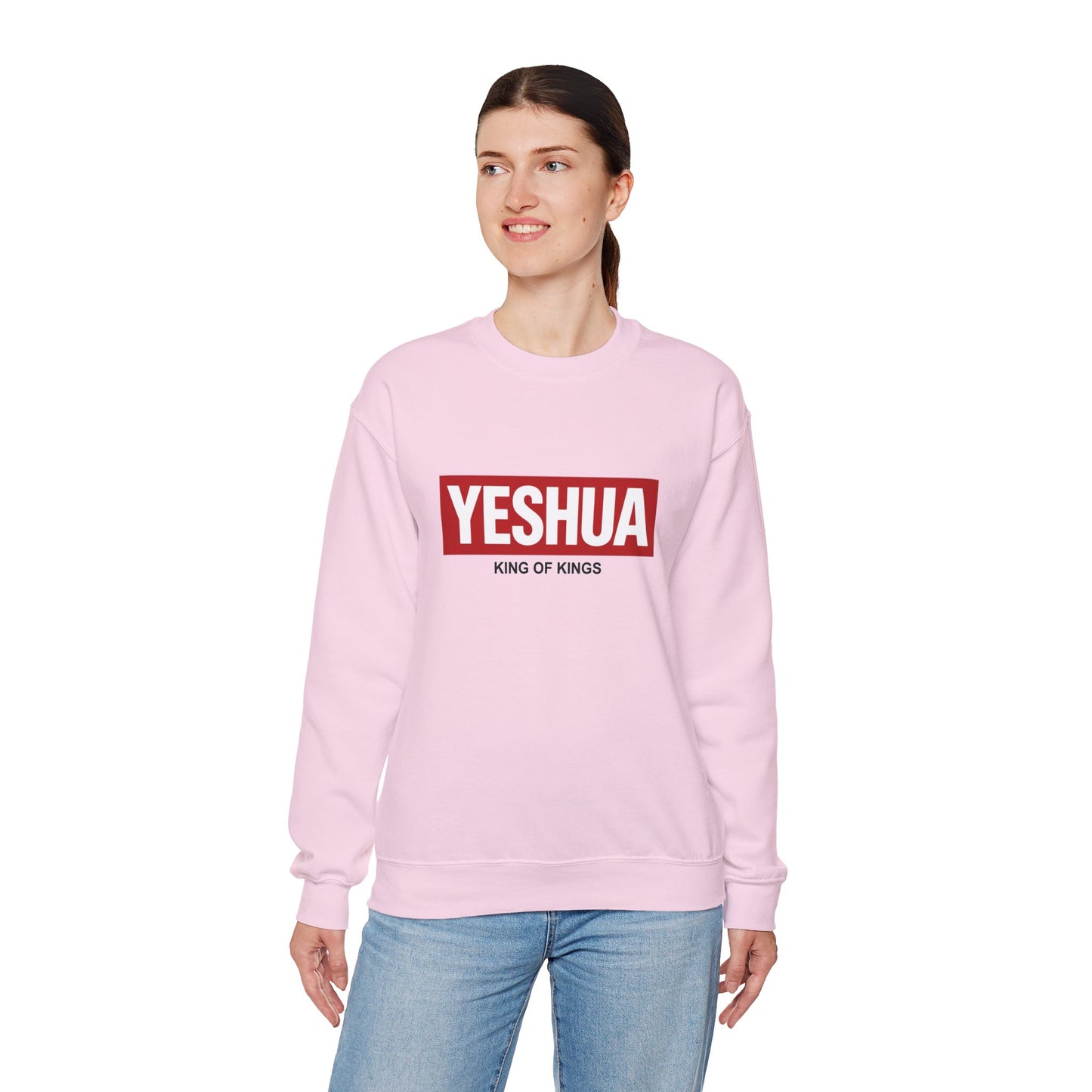 Yeshua Box Logo Classic Unisex Heavy Blend™ Crewneck Sweatshirt