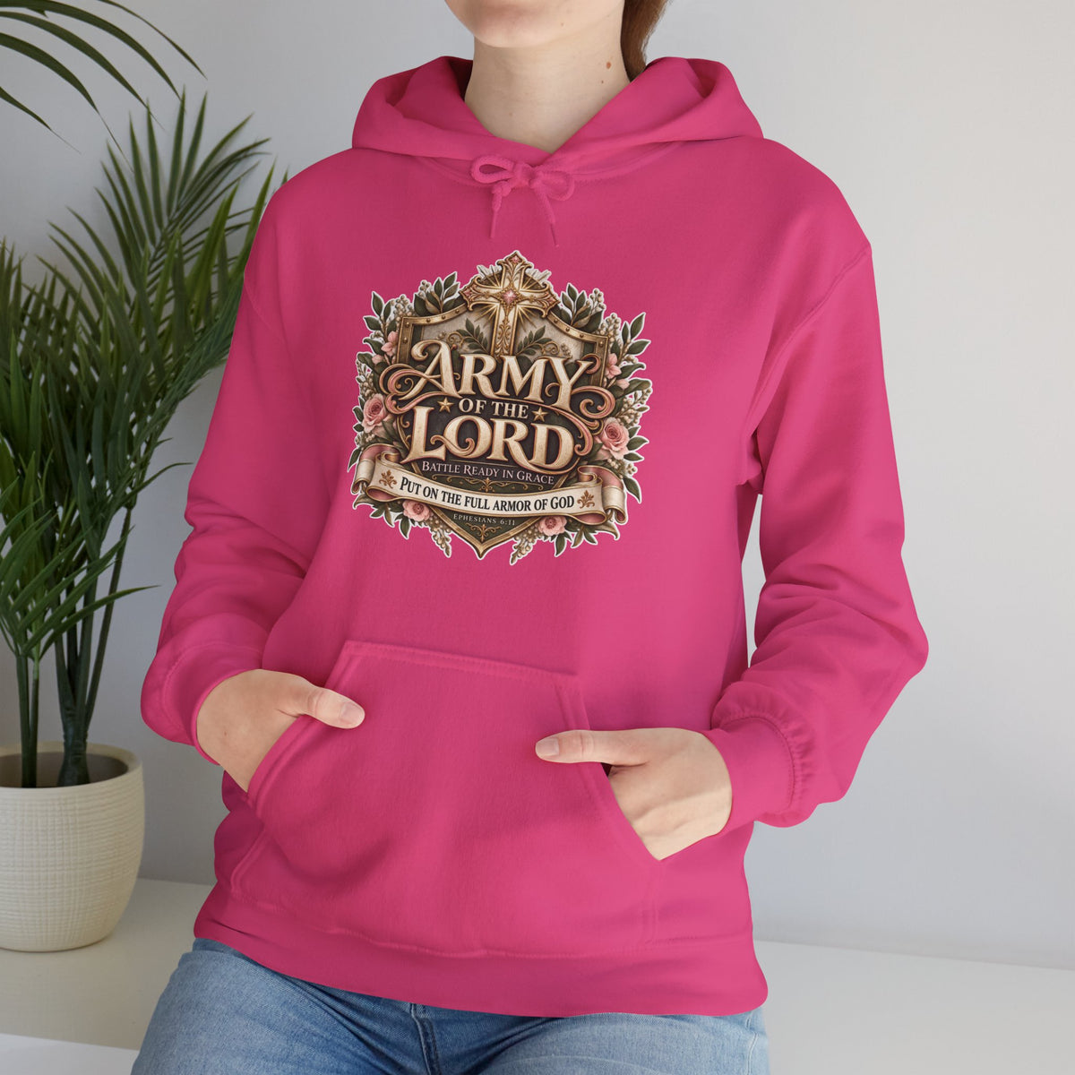 Army of the Lord — Battle Ready in Grace Christian Hoodie