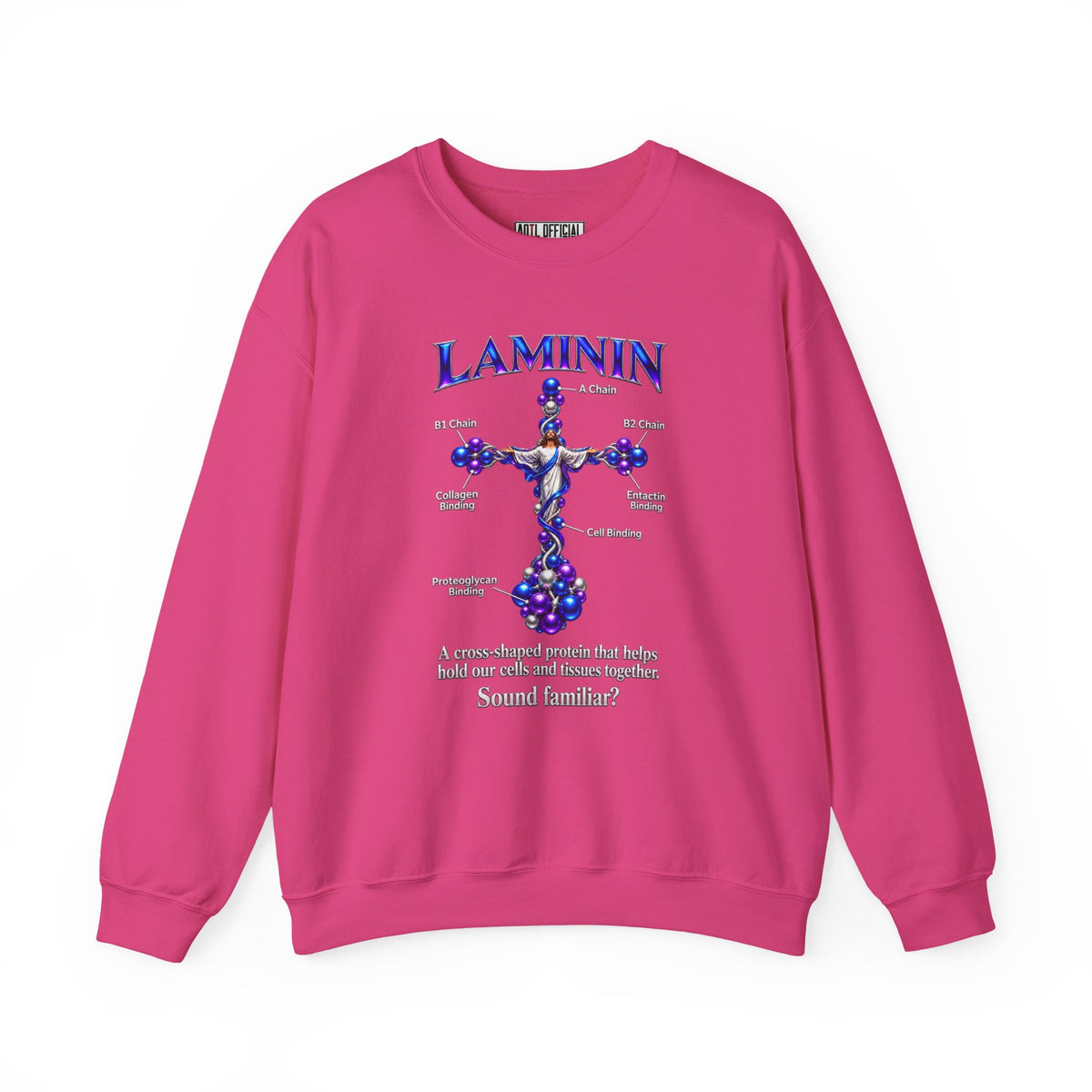 LAMININ Cross Design Christian Sweatshirt