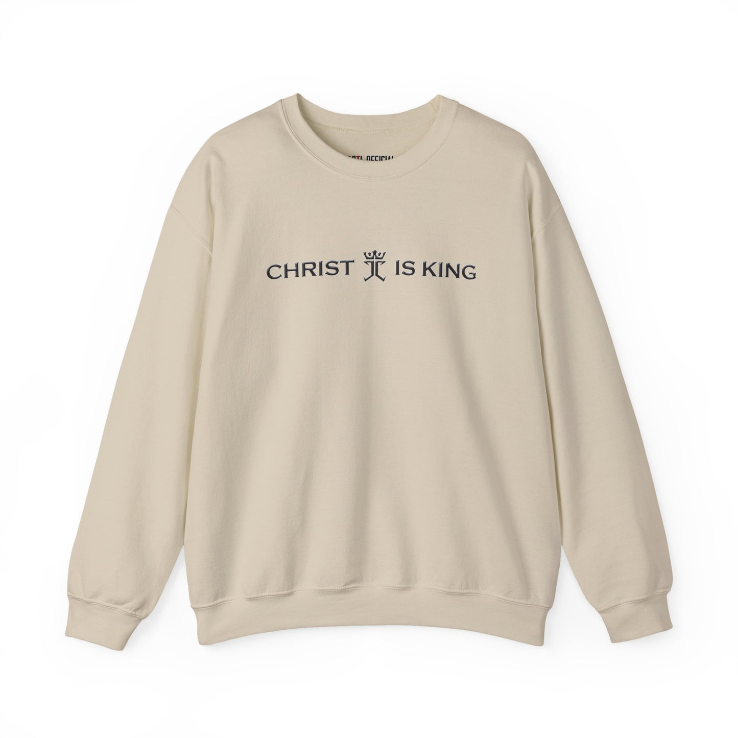 Christ is King featuring the Jesus Christ is King logo Unisex Heavy Blend™ Crewneck Sweatshirt