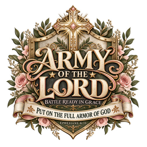 Army of the Lord — Battle Ready in Grace Christian Long Sleeve Shirt