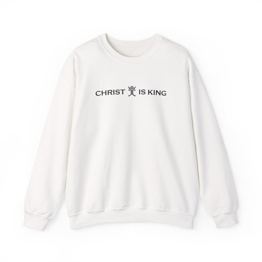 Christ is King featuring the Jesus Christ is King logo Unisex Heavy Blend™ Crewneck Sweatshirt