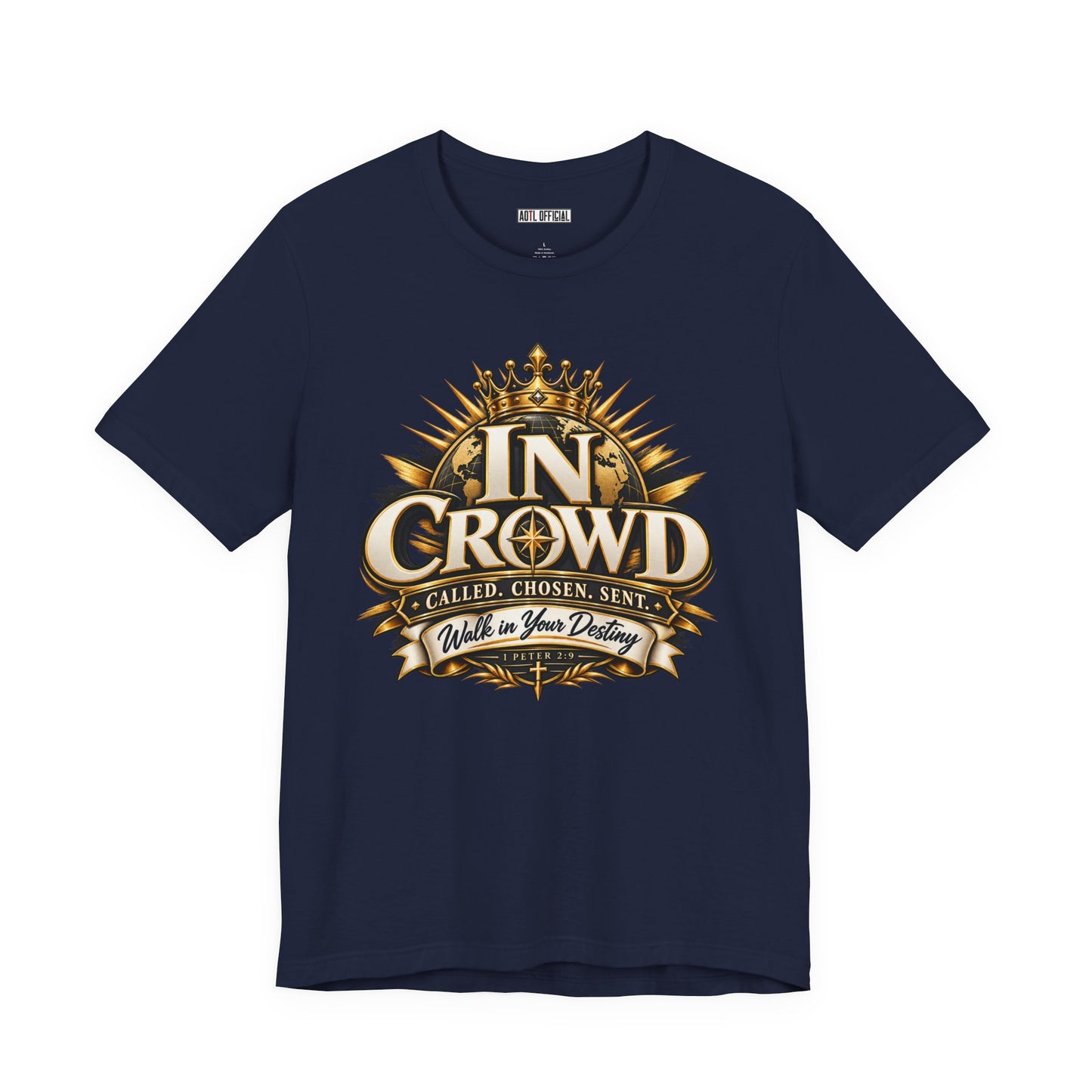 In Crowd – Called. Chosen. Sent.  Christian T-shirt