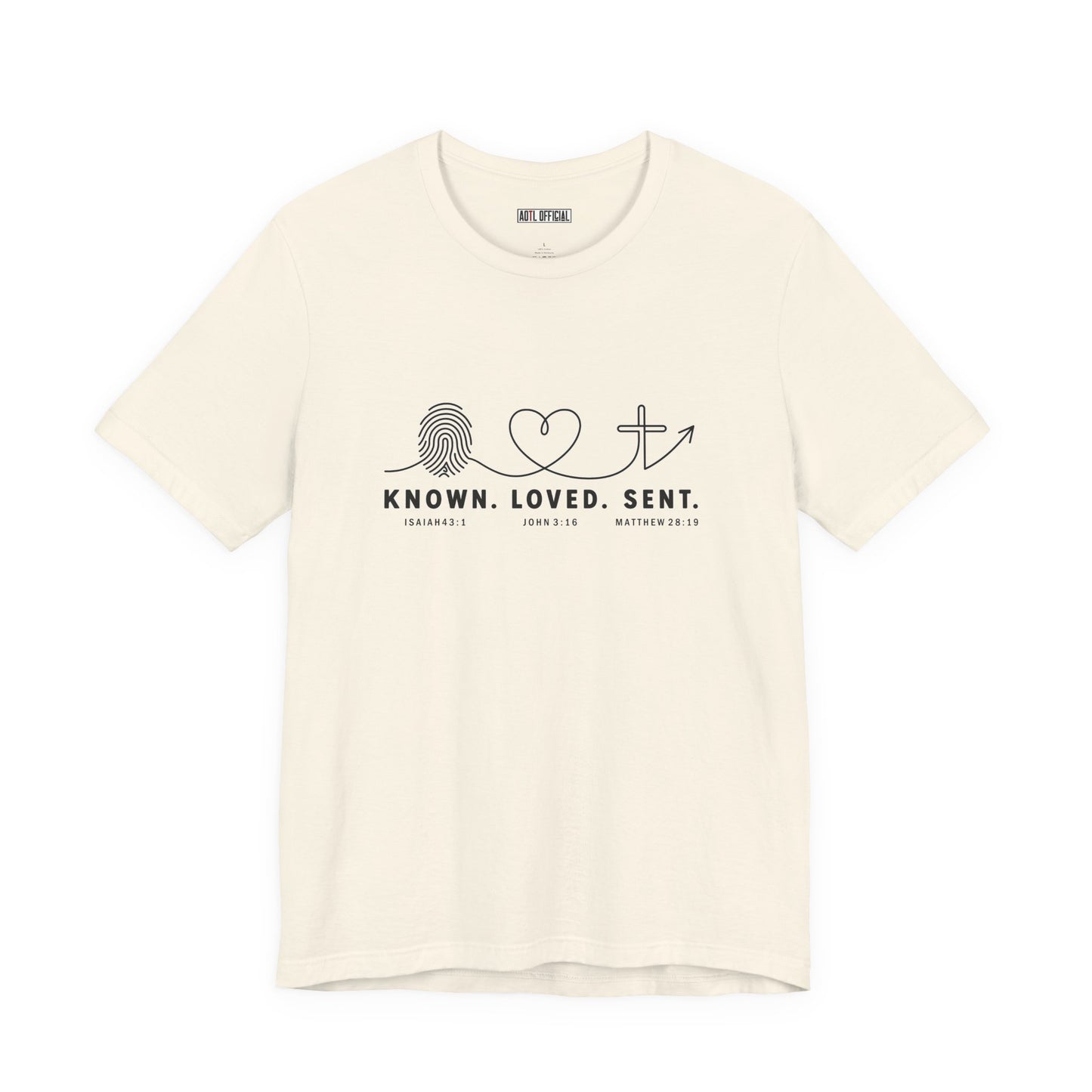 Known. Loved. Sent. Christian T-shirt