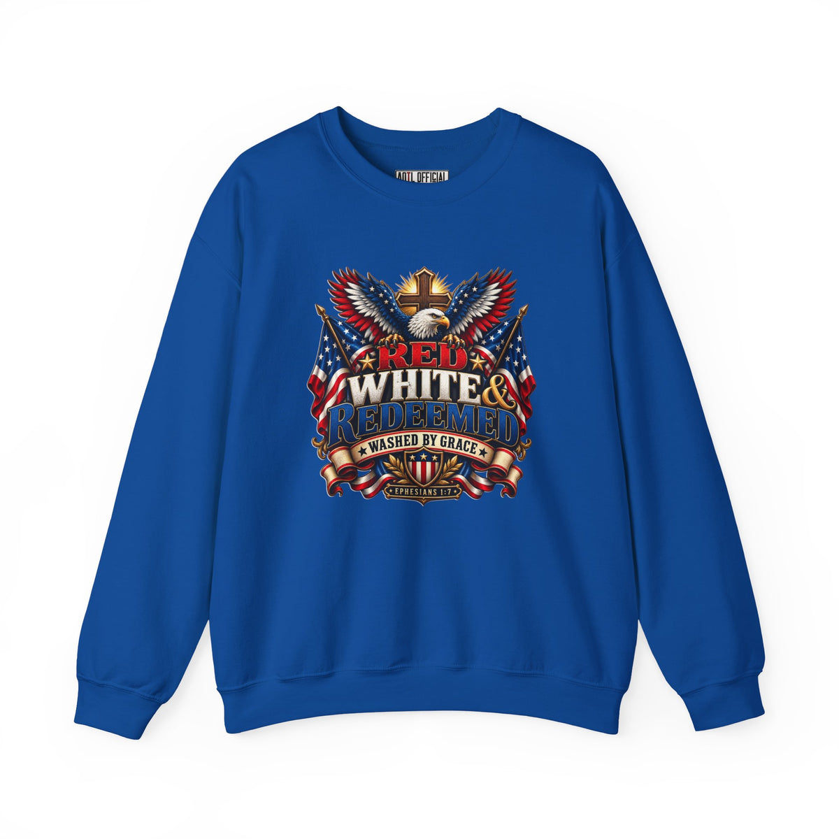 Red, White & Redeemed Christian Sweatshirt