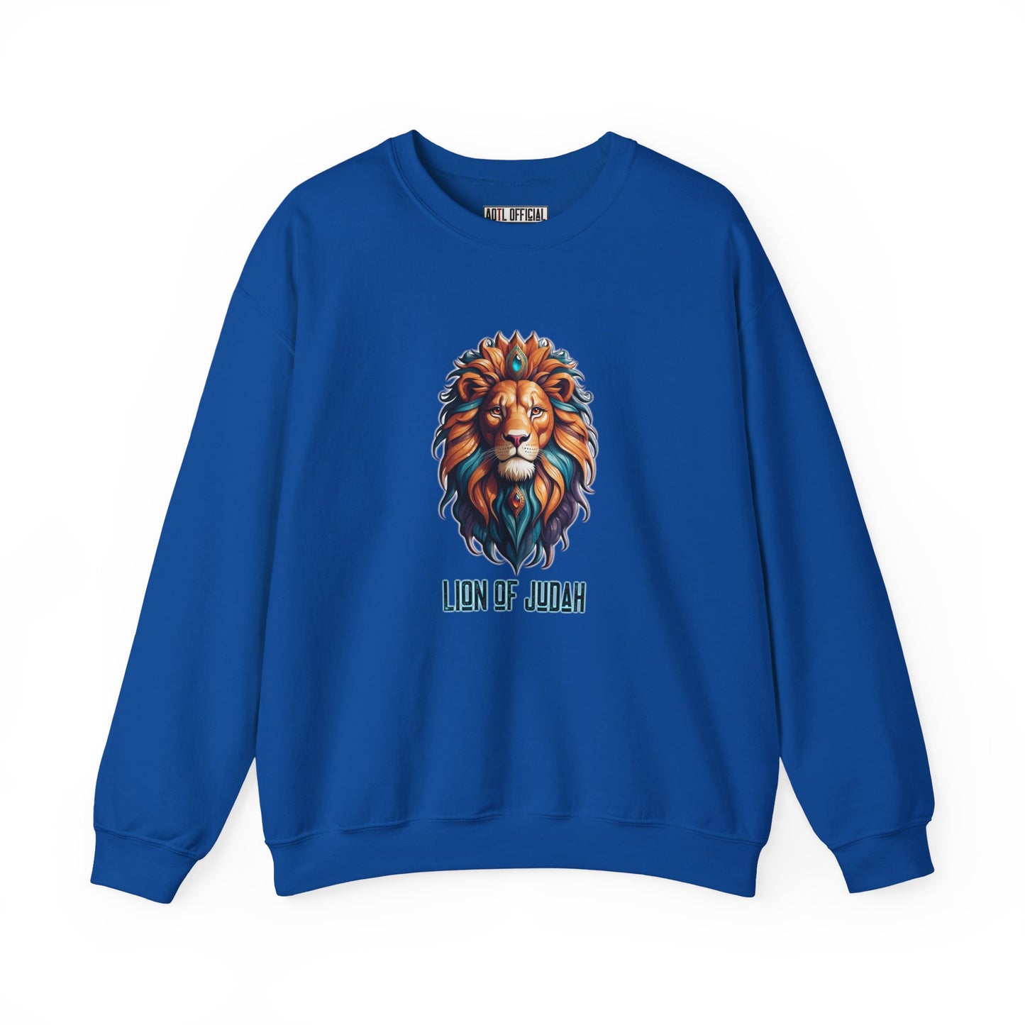 Majestic Savior  Lion of Judah  Unisex Heavy Blend™ Crewneck Sweatshirt