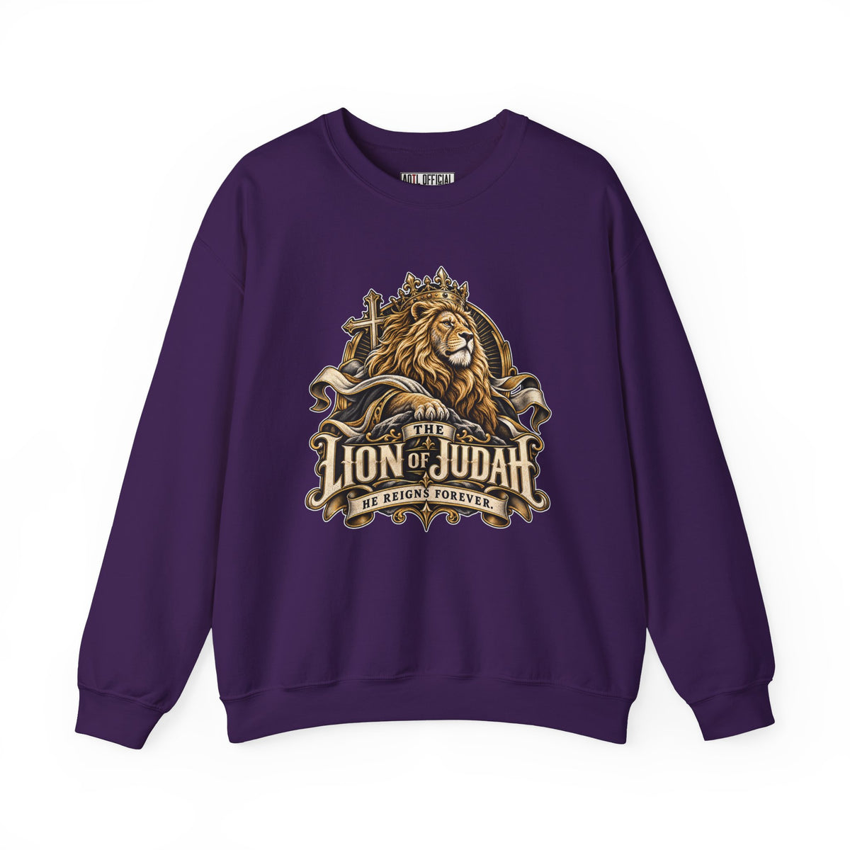 Lion of Judah —He Reigns Forever Christian Sweatshirt