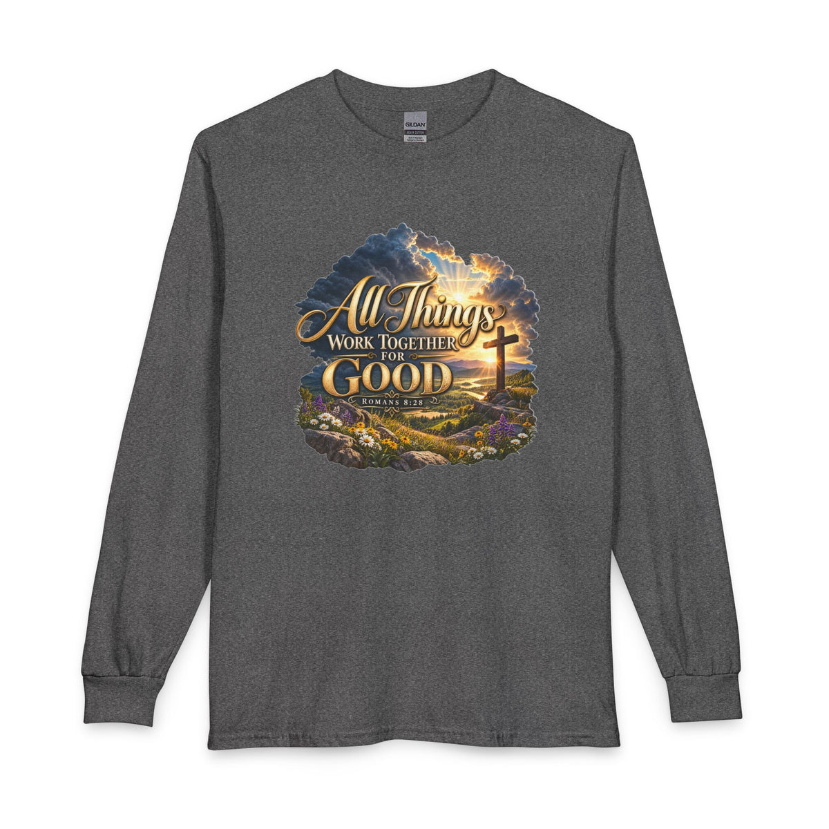 All Things Work Together for Good – Romans 8:28 Christian Long Sleeve Shirt