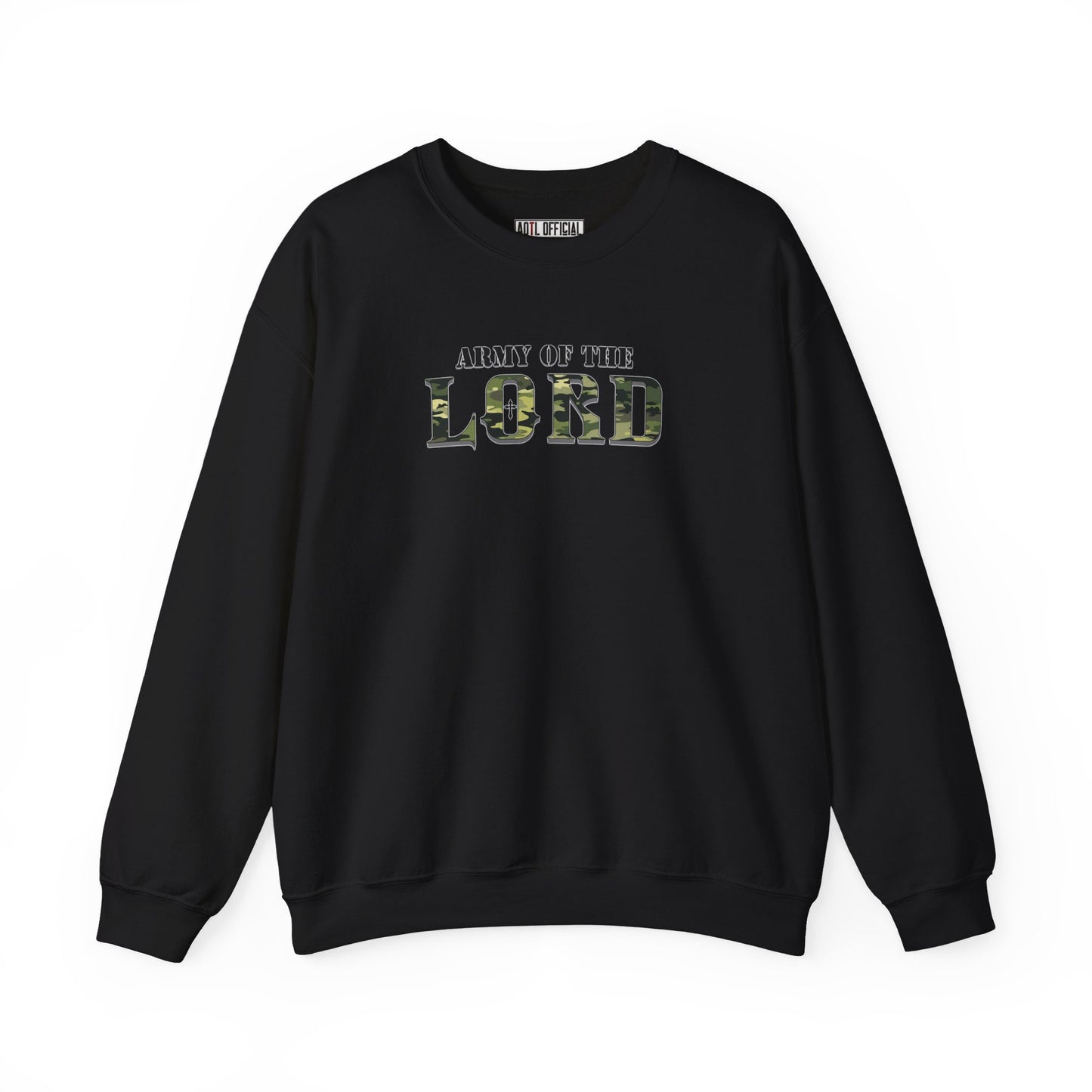Green Camo Army of the Lord Unisex Heavy Blend™ Crewneck Sweatshirt