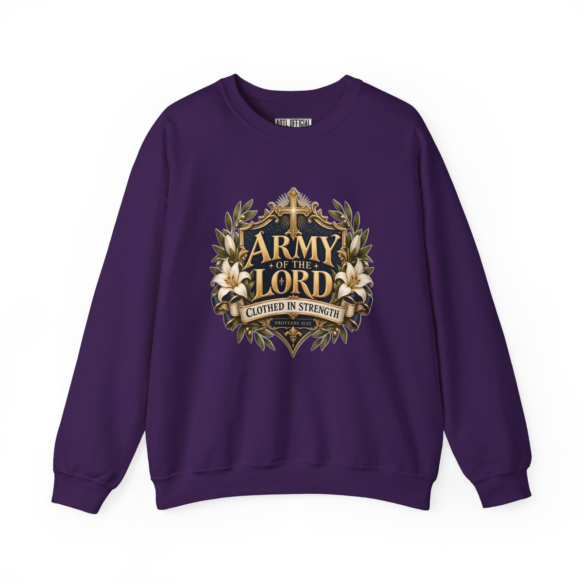Army of the Lord — Clothed in Strength Christian Sweatshirt