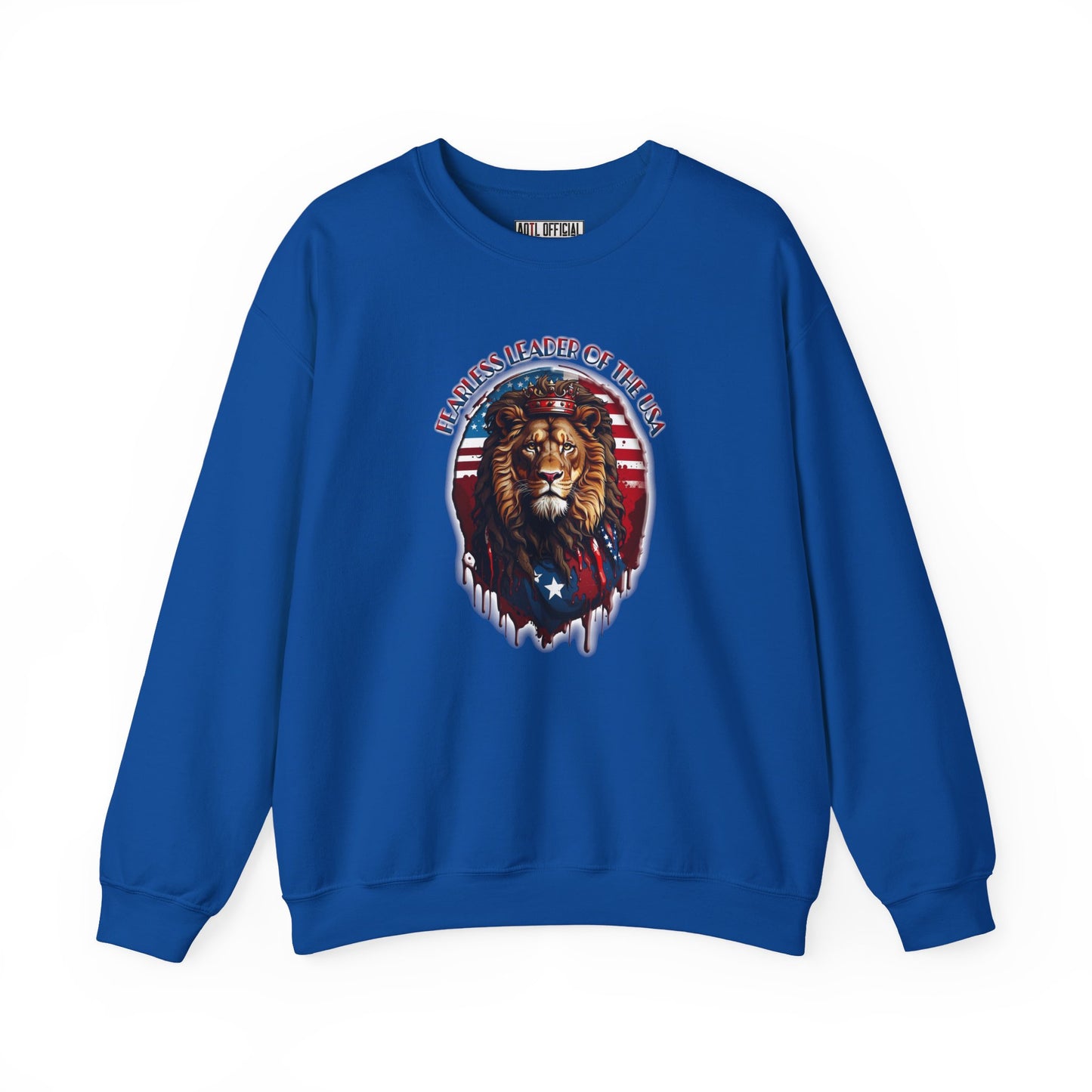 Fearless Leader of Faith  Lion of Judah  Unisex Heavy Blend™ Crewneck Sweatshirt
