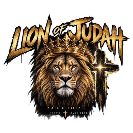 Lion of Judah — Faith Over Fear Christian Hoodie