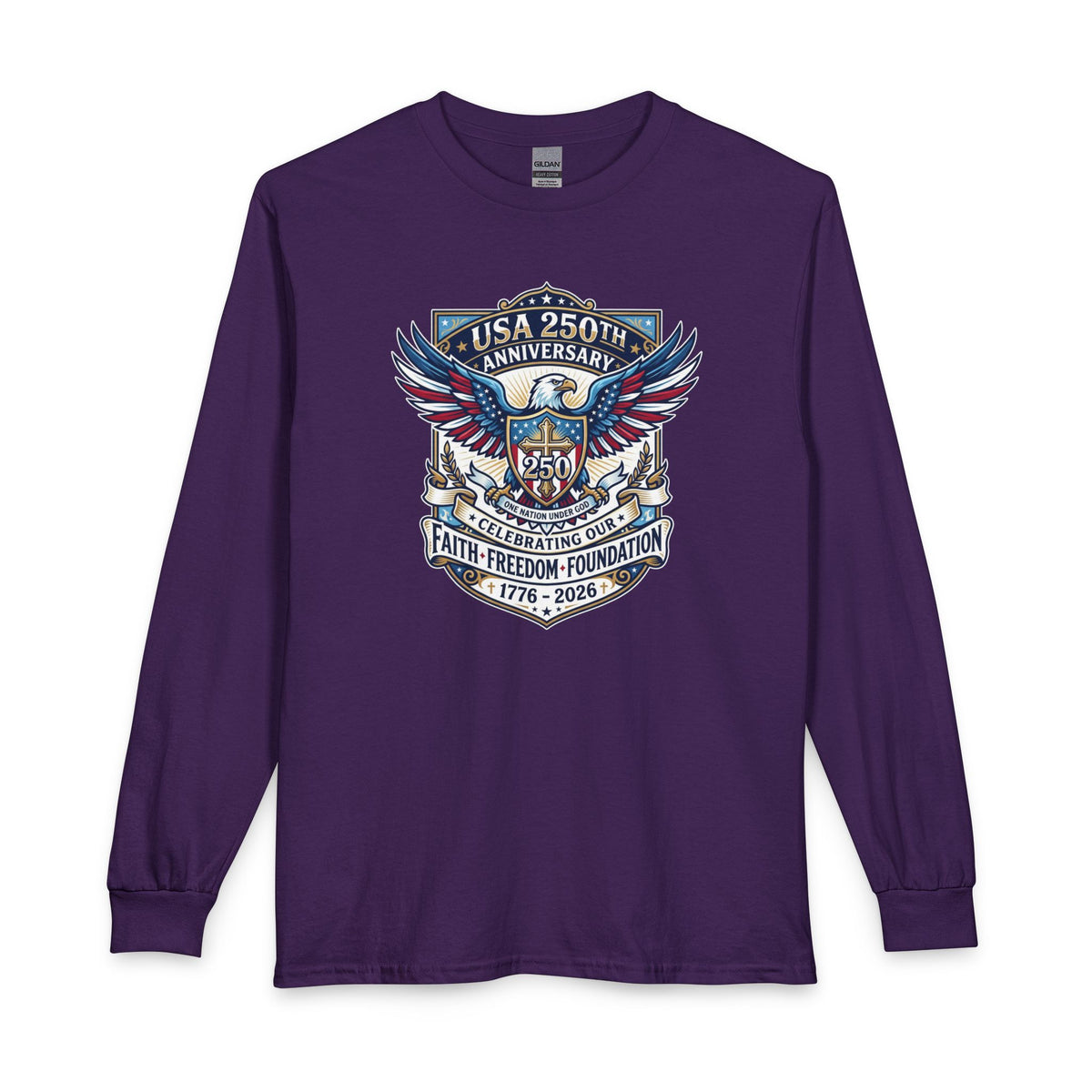 250 Years, One Nation under God Christian Long Sleeve Shirt