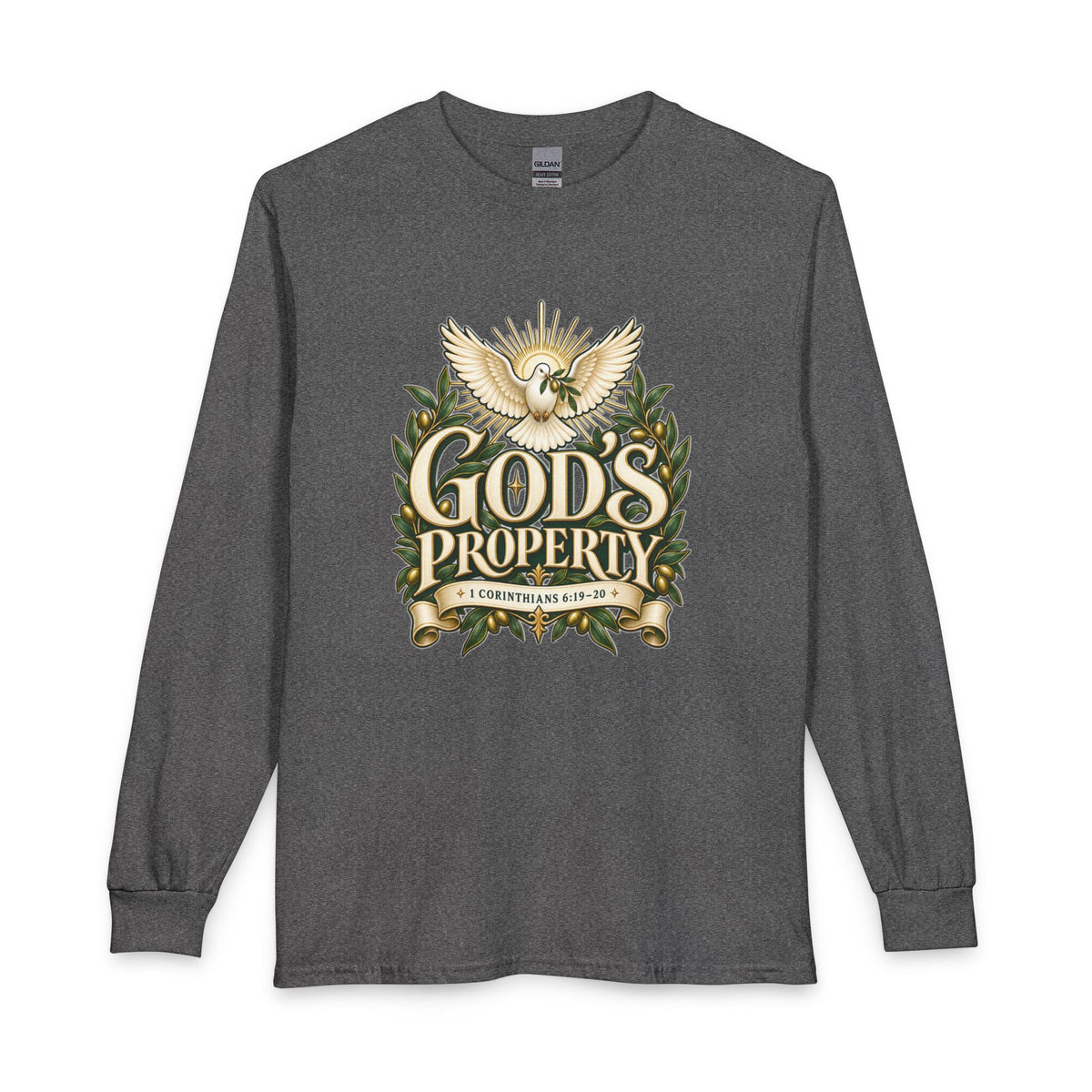 God’s Property — Bought with a Price Christian Long Sleeve Shirt