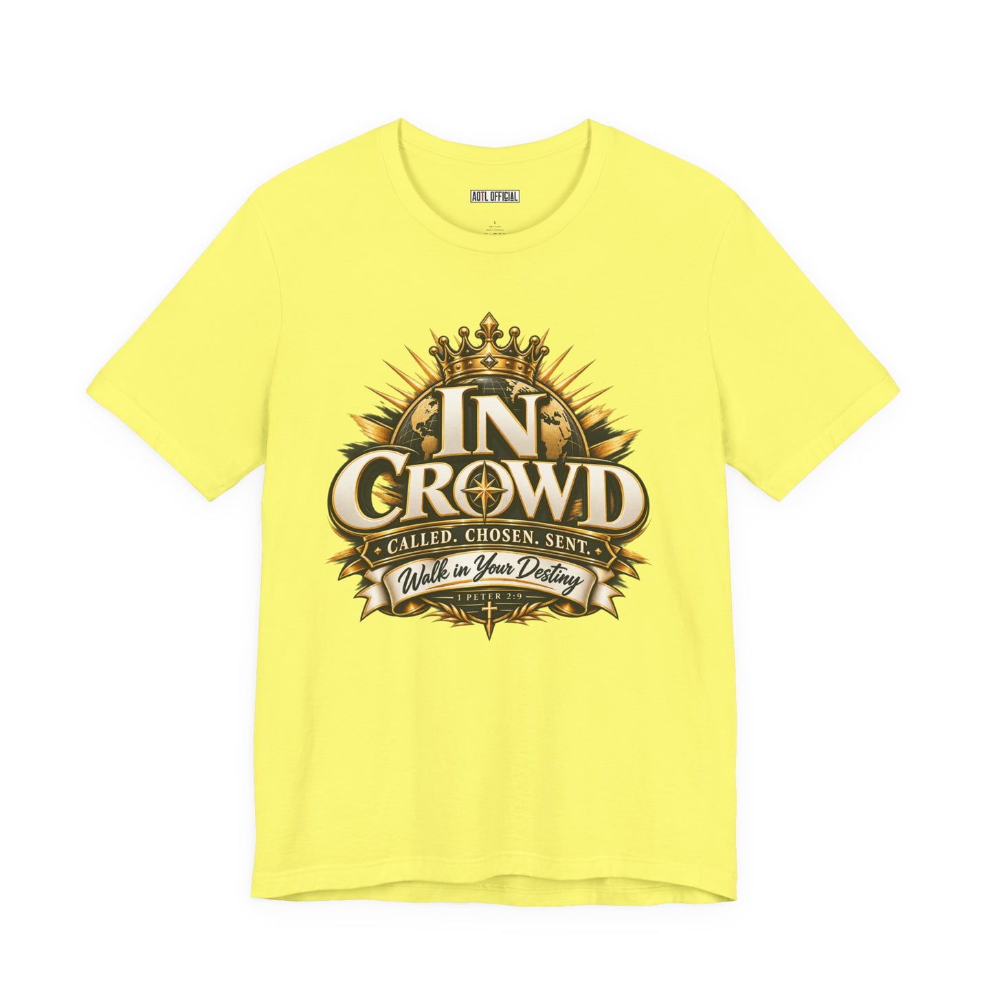 In Crowd – Called. Chosen. Sent.  Christian T-shirt