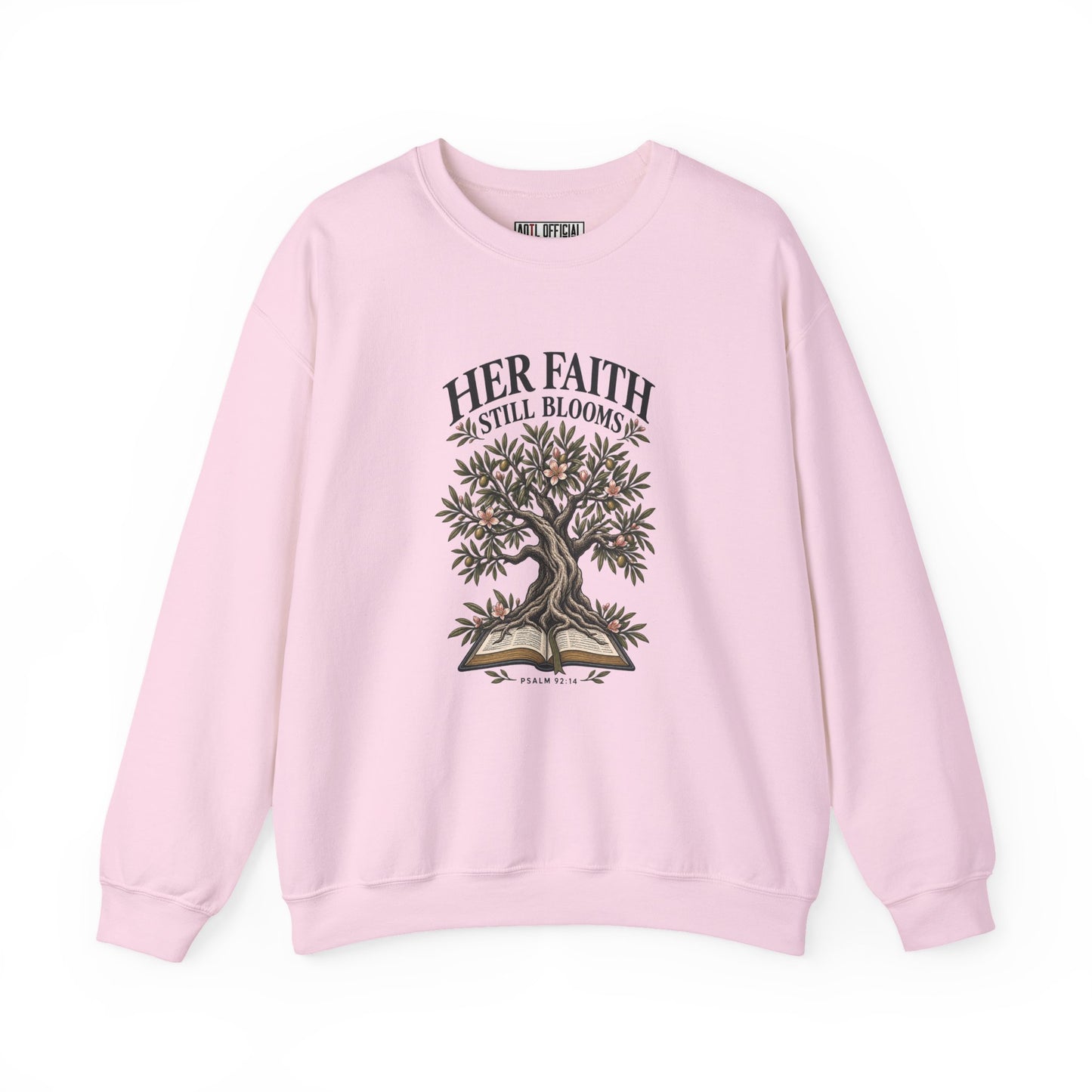 Her Faith Still Blooms Christian Sweatshirt