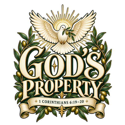 God’s Property — Bought with a Price  Christian T-shirt