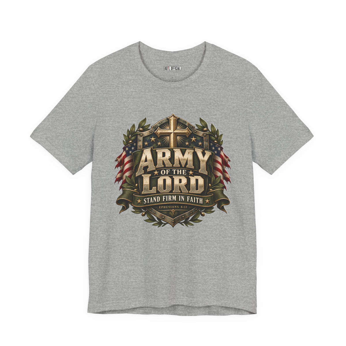 Army of the Lord — Stand Firm in Faith Christian T-shirt