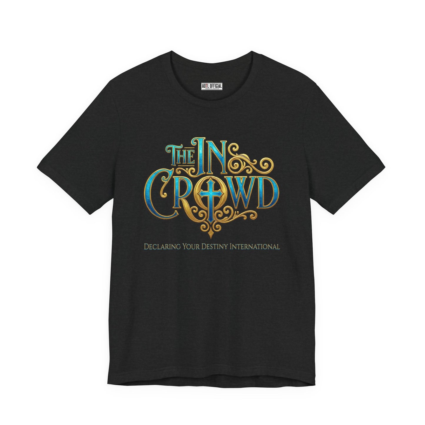 Ornate The In Crowd Blue & Gold  t-shirt