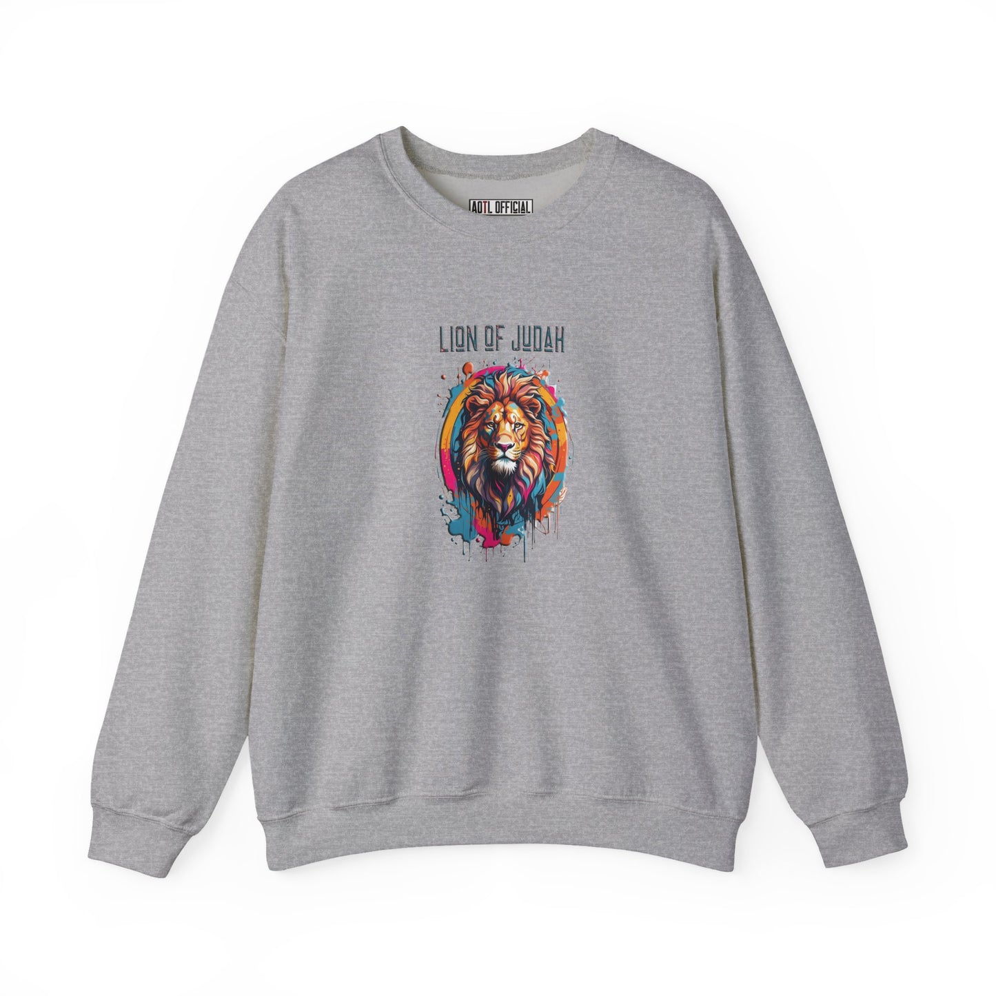 Graffiti Drip Lion of Judah  Unisex Heavy Blend™ Crewneck Sweatshirt