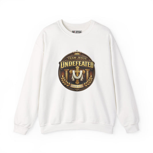 Team Jesus, Undefeated Since 33 AD Heavy Blend™ Crewneck Sweatshirt