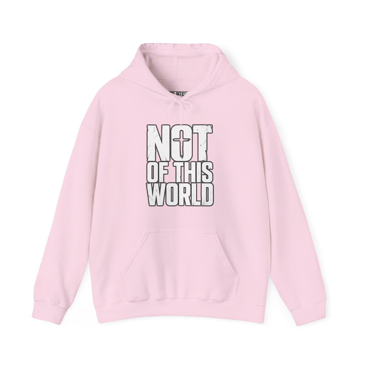 Not Of This World White Text Christian Hoodie