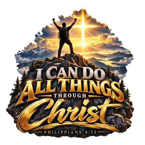 I Can Do All Things Through Christ – Philippians 4:13 Victory Design Christian Long Sleeve Shirt