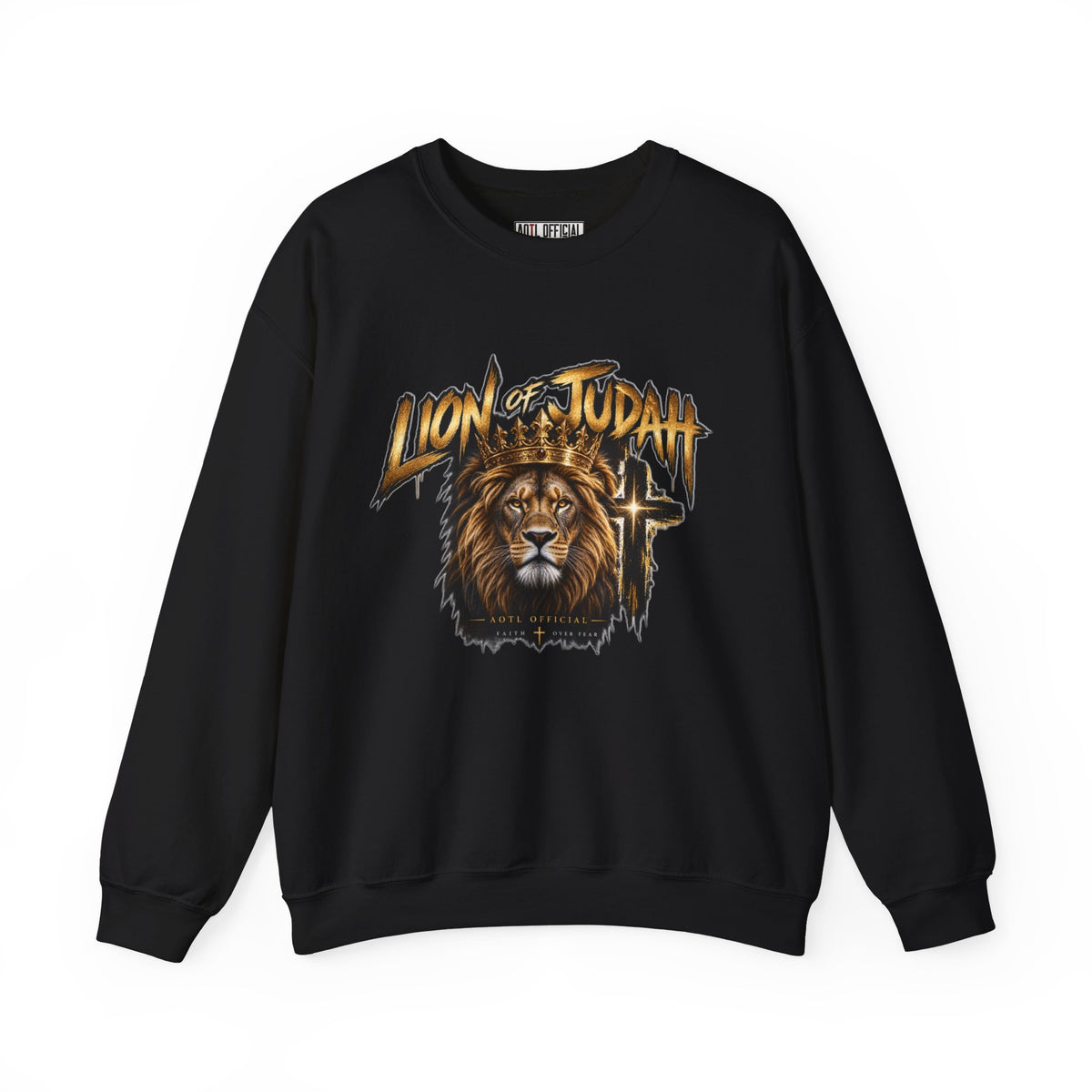 Lion of Judah — Faith Over Fear Christian Sweatshirt
