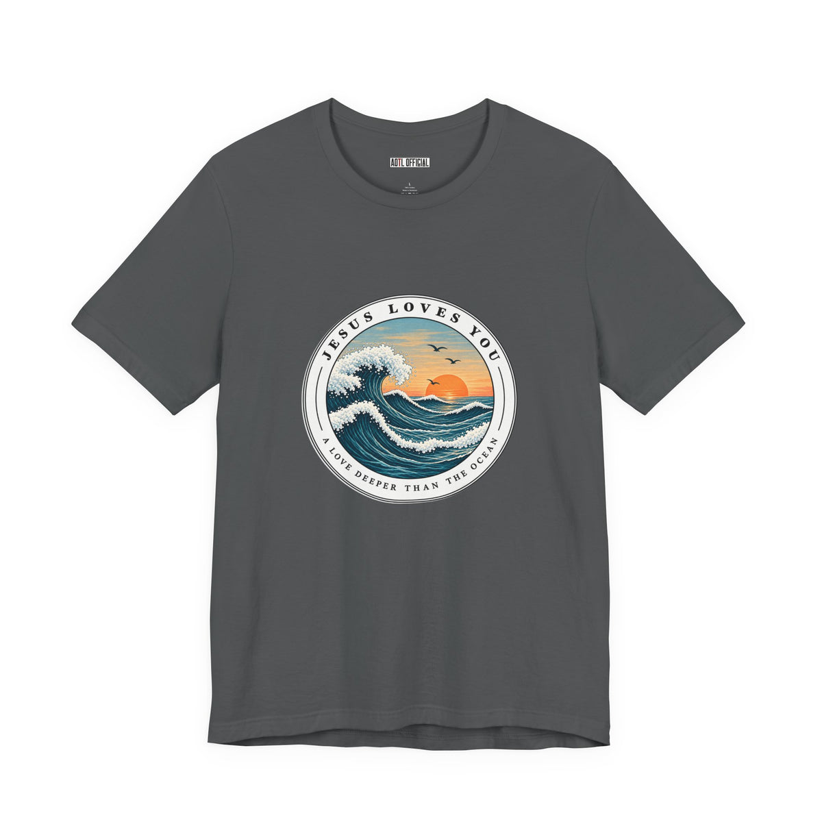 Jesus Loves You — A Love Deeper Than the Ocean Christian T-shirt