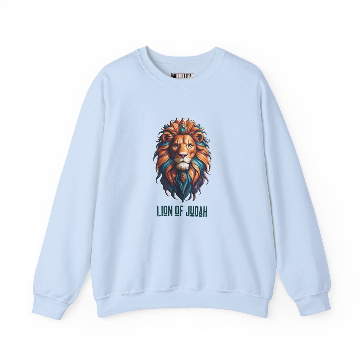 Majestic Savior  Lion of Judah  Unisex Heavy Blend™ Crewneck Sweatshirt
