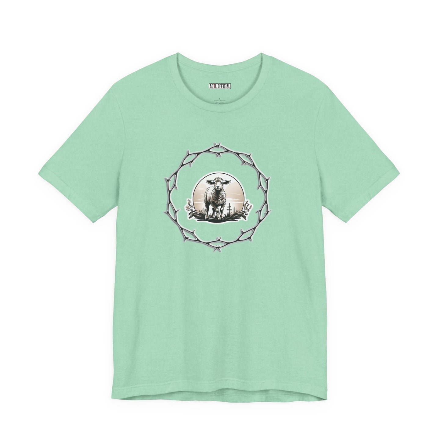 Circle of Thorns & Sacrificial Lamb Unisex  Short Sleeve Tee