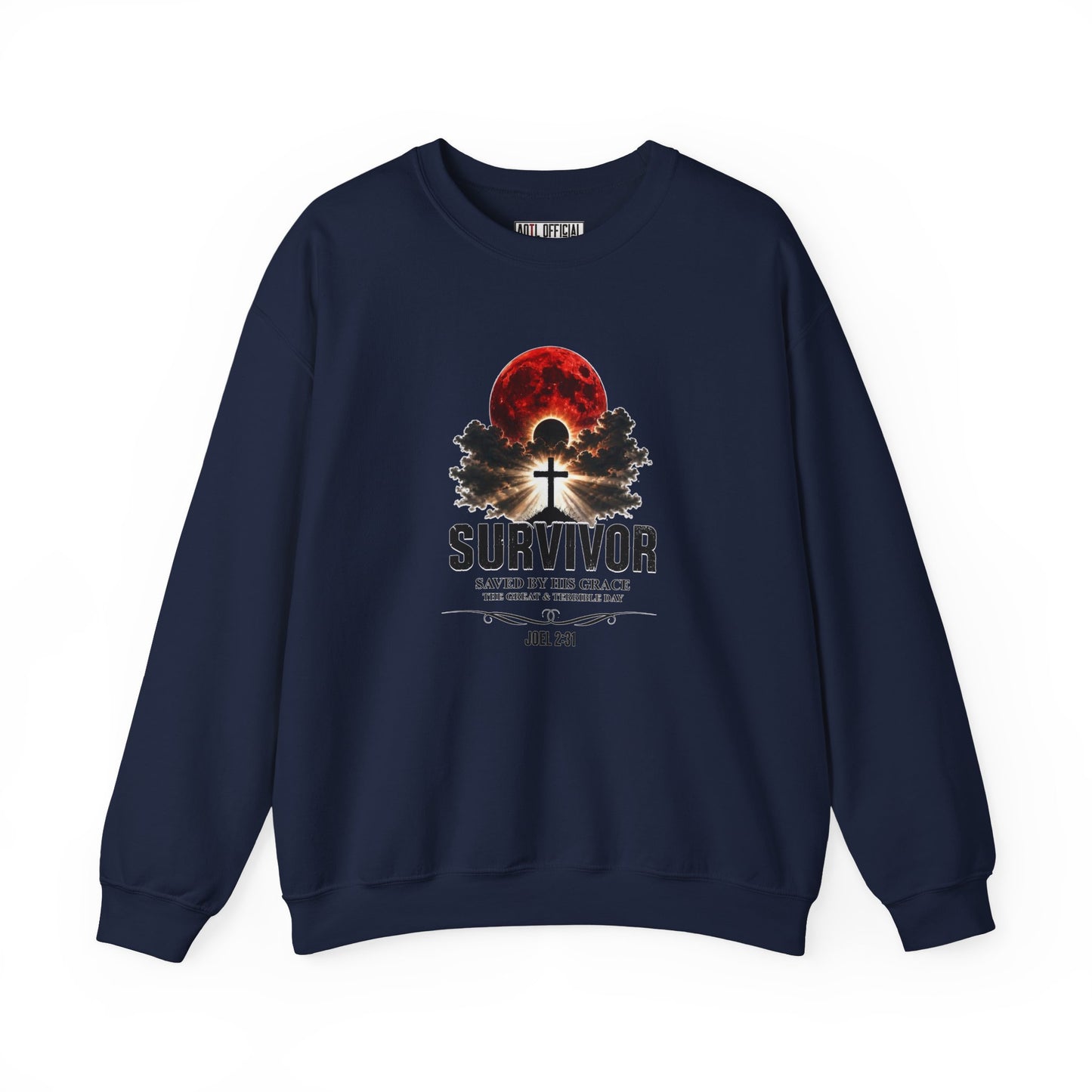 Survivor - Saved by His Grace (Joel 2:31) Christian Sweatshirt