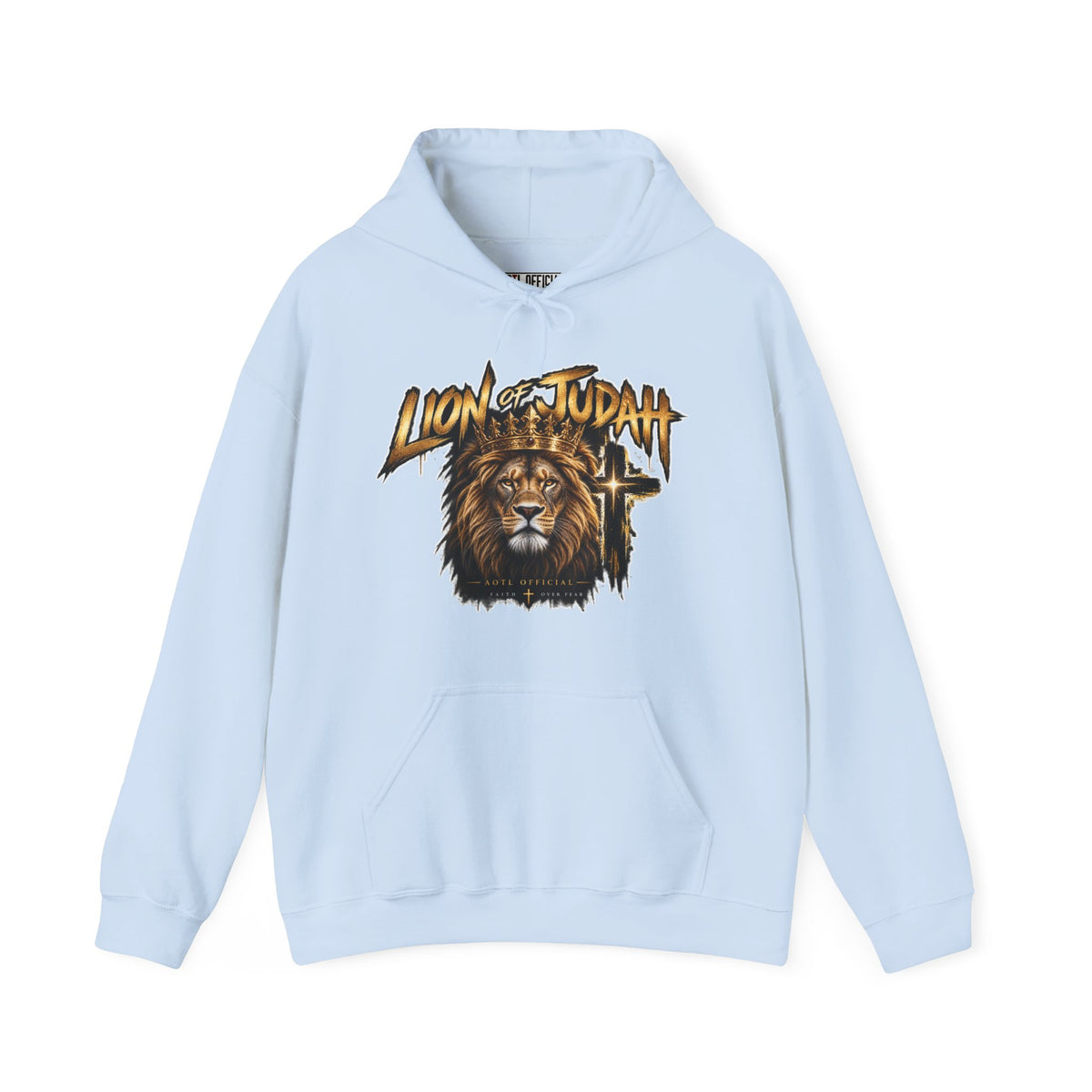 Lion of Judah — Faith Over Fear Christian Hoodie