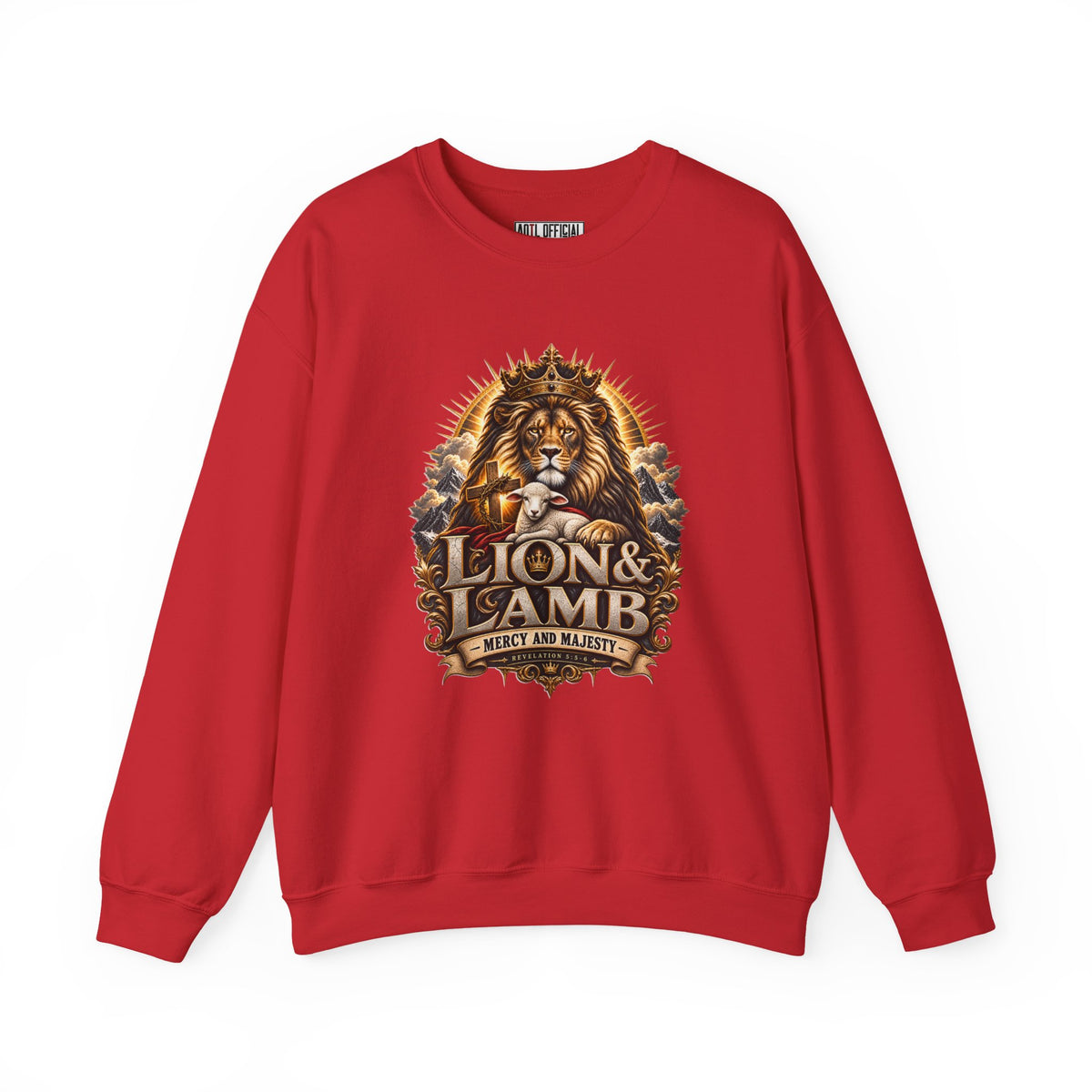 Lion & Lamb – Mercy and Majesty Christian Sweatshirt