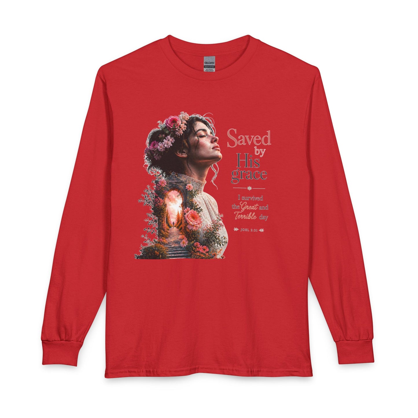 Pathway of Grace – I Survived the Great and Terrible Day (Joel 2:31) Christian Long Sleeve Shirt