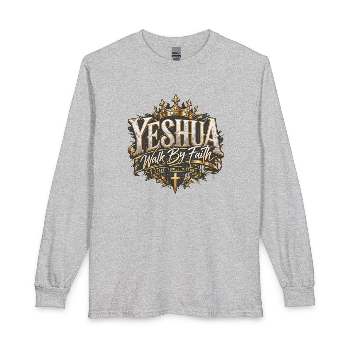 Yeshua – Walk By Faith Christian Long Sleeve Shirt
