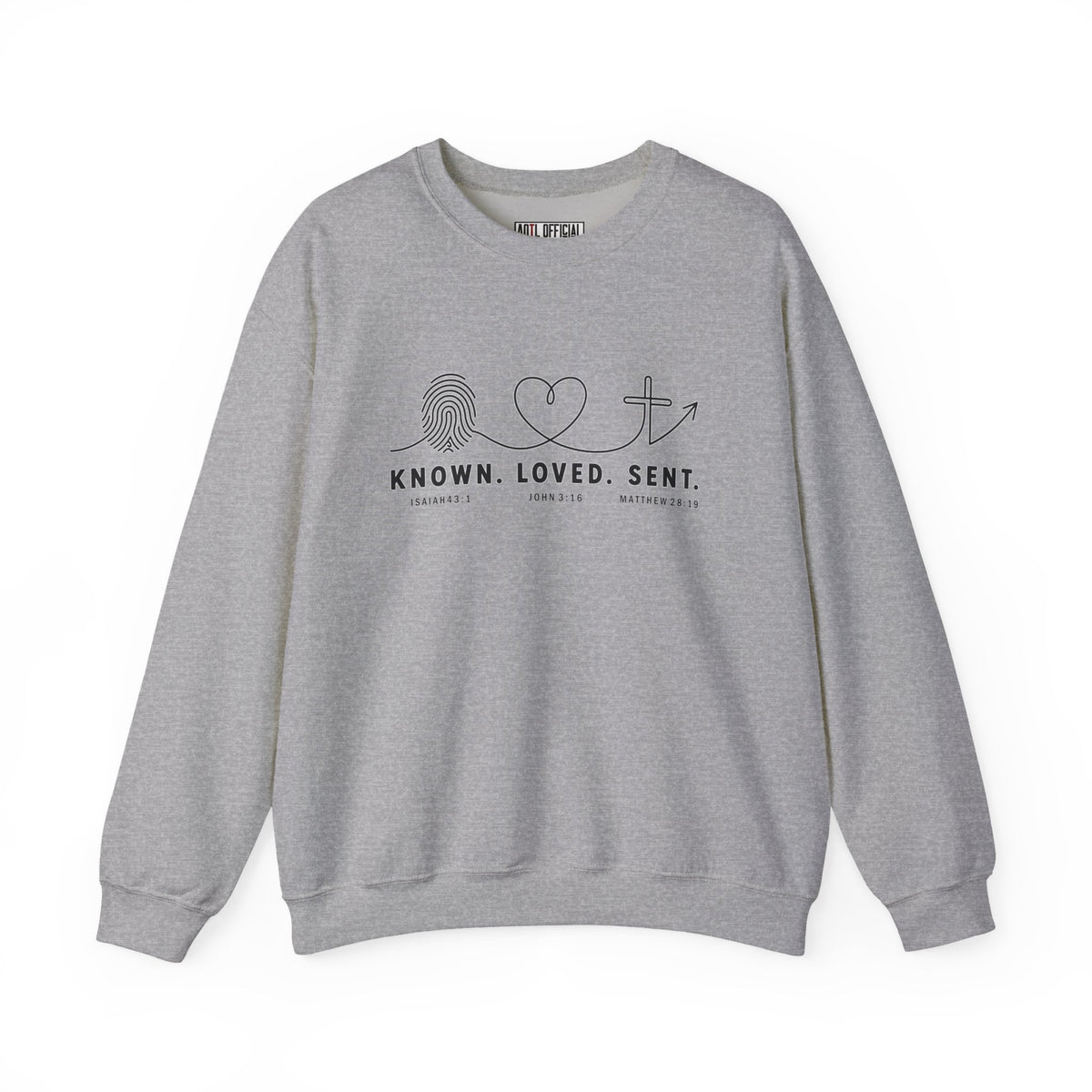 Known. Loved. Sent. Christian Sweatshirt
