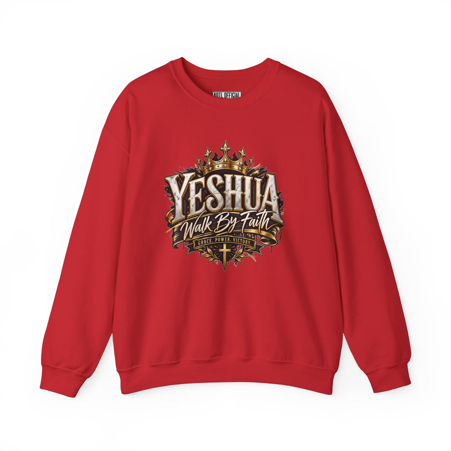 Yeshua – Walk By Faith Christian Sweatshirt