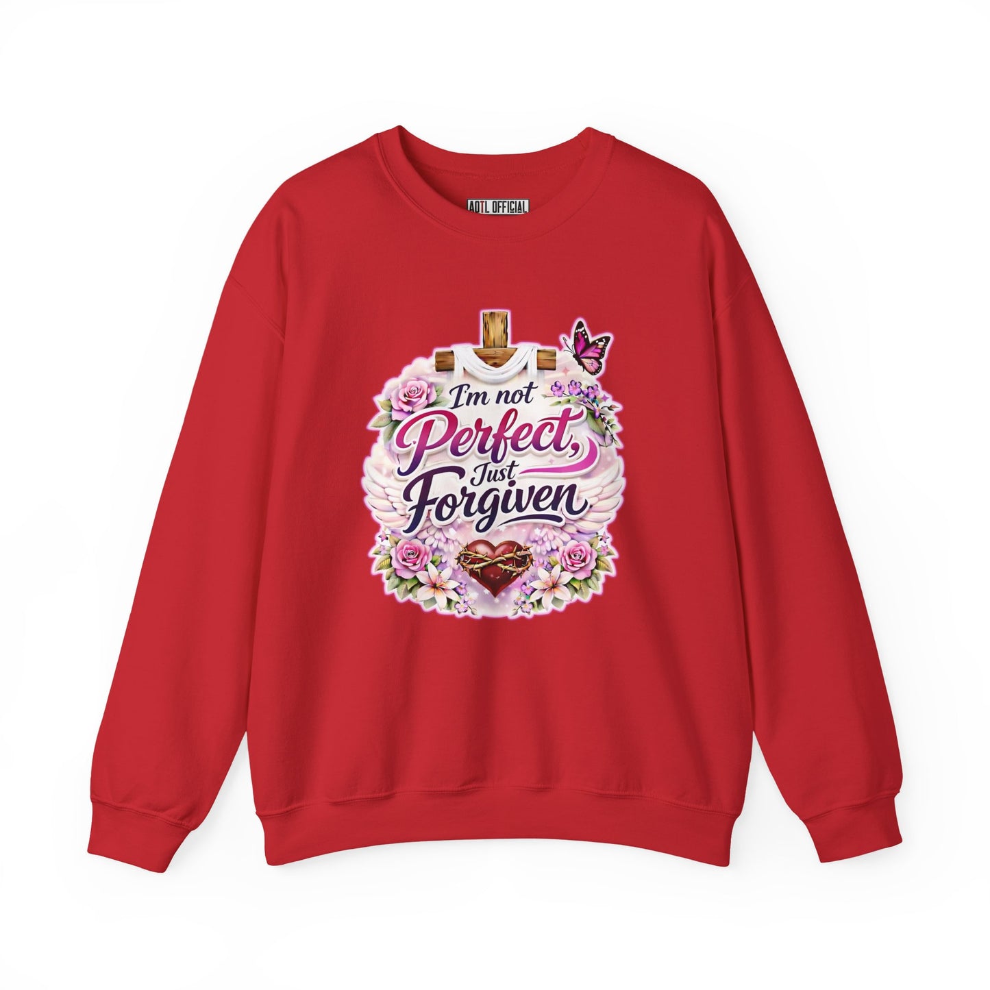 I'm Not Perfect, Just Forviven Nature Edition Unisex Heavy Blend™ Crewneck Sweatshirt