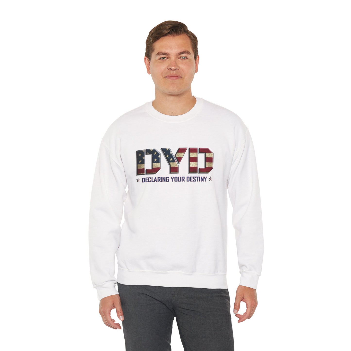 Declaring Your Destiny USA Logo Unisex Heavy Blend™ Crewneck Sweatshirt