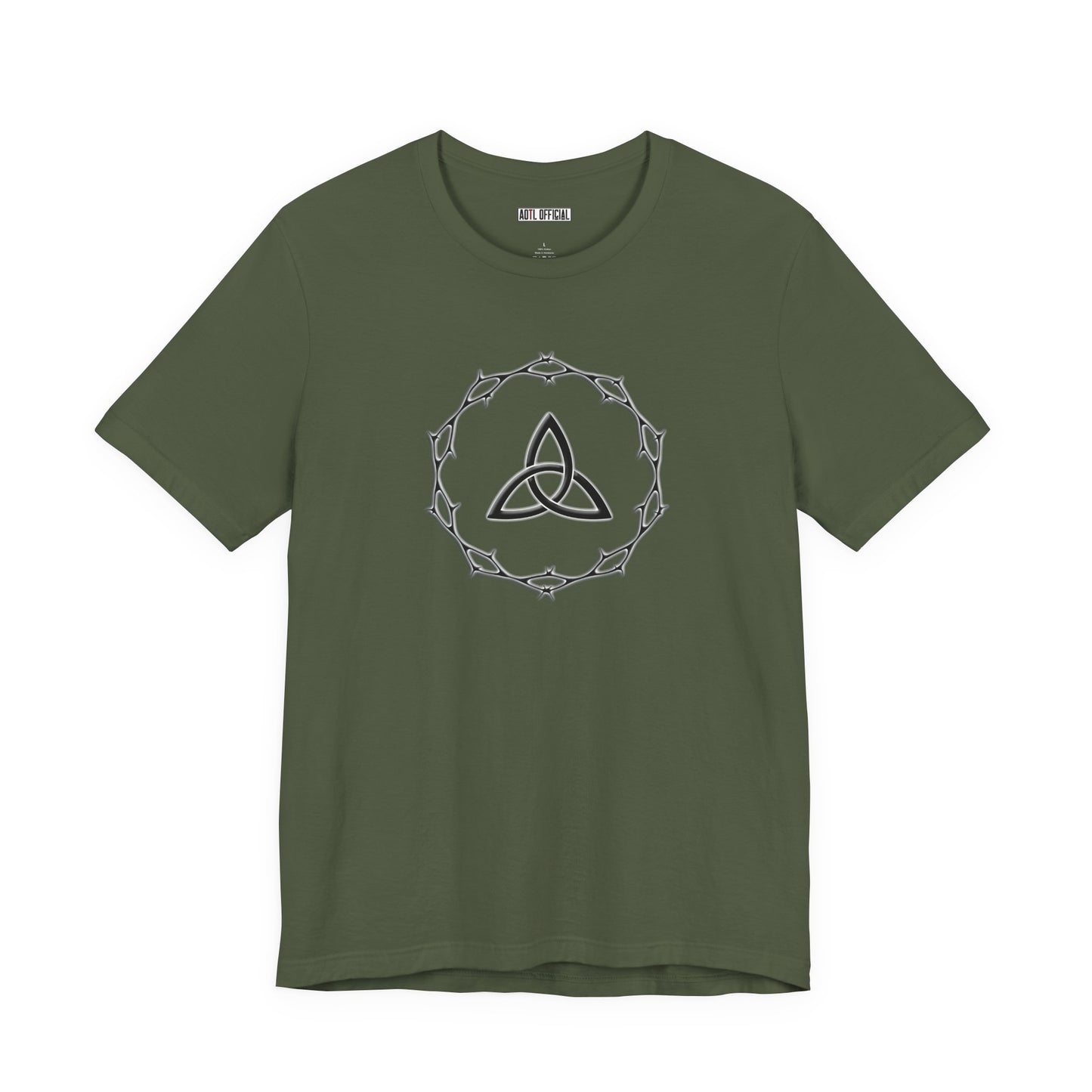 Circle of Thorns & Trinity Knot (Triquetra) Unisex  Short Sleeve Tee